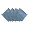 Threadmade Home Elegance Plaid Damask Napkin, Set of 4, Blue Shadow - 17"W x 17"L